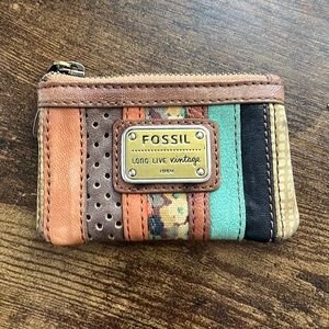 Fossil mini card holder coin wallet